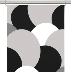 Panelgardiner<Arvidssons textil Månväven svart panelgardiner