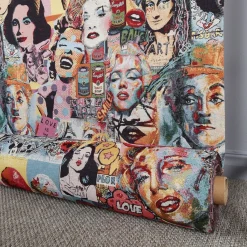 Mönstrade Möbeltyger<Nordisk Textil Mona Lisa gobelängtyg
