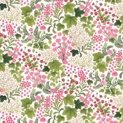 Mönstrade Kuddfodral<Arvidssons textil Mormors Täppa rosa kuddfodral