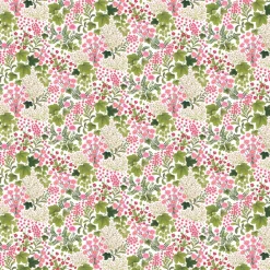 Gardintyger Mönstrade|Arvidssons Textil<Arvidssons textil Mormors Täppa tyg – Blommigt tyg med romantisk sommarkänsla