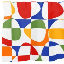 Gardinkappor Mönstrade|Rea Gardiner<Arvidssons textil Mosaik multi gardinkappa metervara