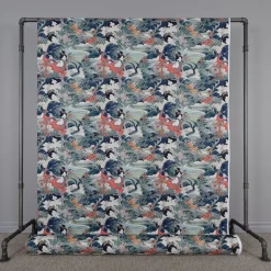 Gardintyger Mönstrade<Nordisk Textil Naoki Emerald tyg med japanskt mönster