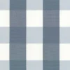 Rutiga Möbeltyger|Rutor & Ränder<Nordisk Textil Newton duvblå-vit storrutigt tyg