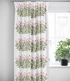 Gardiner Mönstrade<Arvidssons textil Ängsmark rosa gardiner