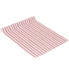 Bordslöpare<Fondaco Nina rosa randig bordslöpare i bomull 35x120cm