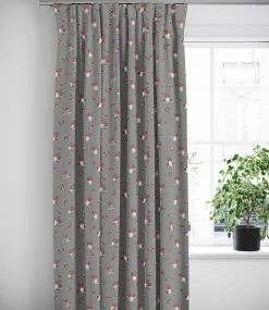 Gardiner Mönstrade|Julgardiner<Arvidssons textil Nisses luva grå julgardiner