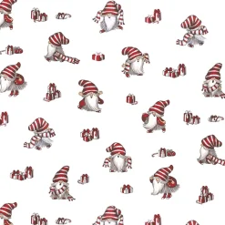 Gardintyger Mönstrade|Arvidssons Textil<Arvidssons textil Nisses luva vit tyg