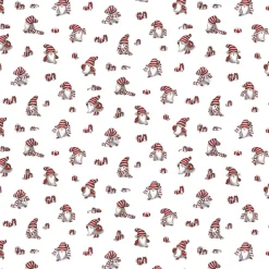 Gardintyger Mönstrade|Arvidssons Textil<Arvidssons textil Nisses luva vit tyg