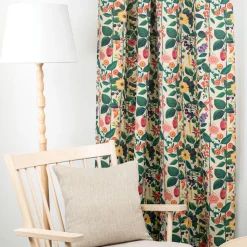 Gardiner Mönstrade<Nordisk Textil Nordisk Flora gardiner