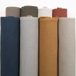 Enfärgade Möbeltyger<Nordisk Textil Normandie Möbeltyg Grön – Slitstarkt med Linne-look