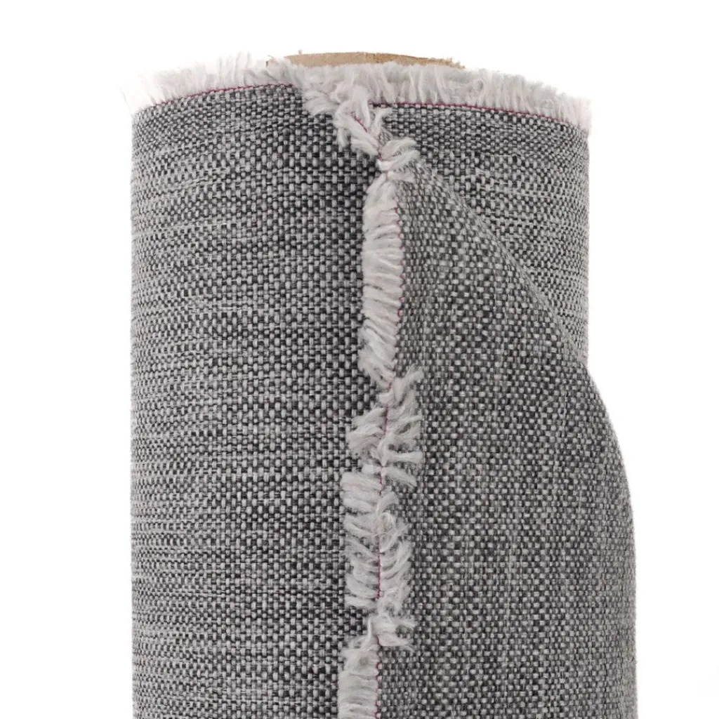 Enfärgade Möbeltyger<Nordisk Textil Omega Grå - Slitstarkt och vävt möbeltyg med melerad struktur