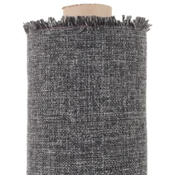 Enfärgade Möbeltyger<Nordisk Textil Omega Mörkgrå - Slitstarkt och vävt möbeltyg med melerad struktur