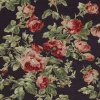Blommiga Möbeltyger|Mönstrade Möbeltyger<Arvidssons textil Orlenas svart möbeltyg