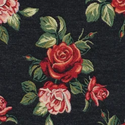 Blommiga Möbeltyger|Mönstrade Möbeltyger<Arvidssons textil Otis svart jacquard