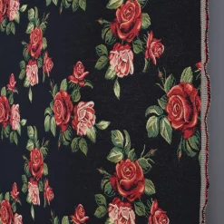 Blommiga Möbeltyger|Mönstrade Möbeltyger<Arvidssons textil Otis svart jacquard