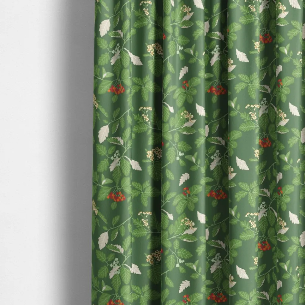 Gardintyger Mönstrade|Arvidssons Textil<Arvidssons textil Oxel grön tyg