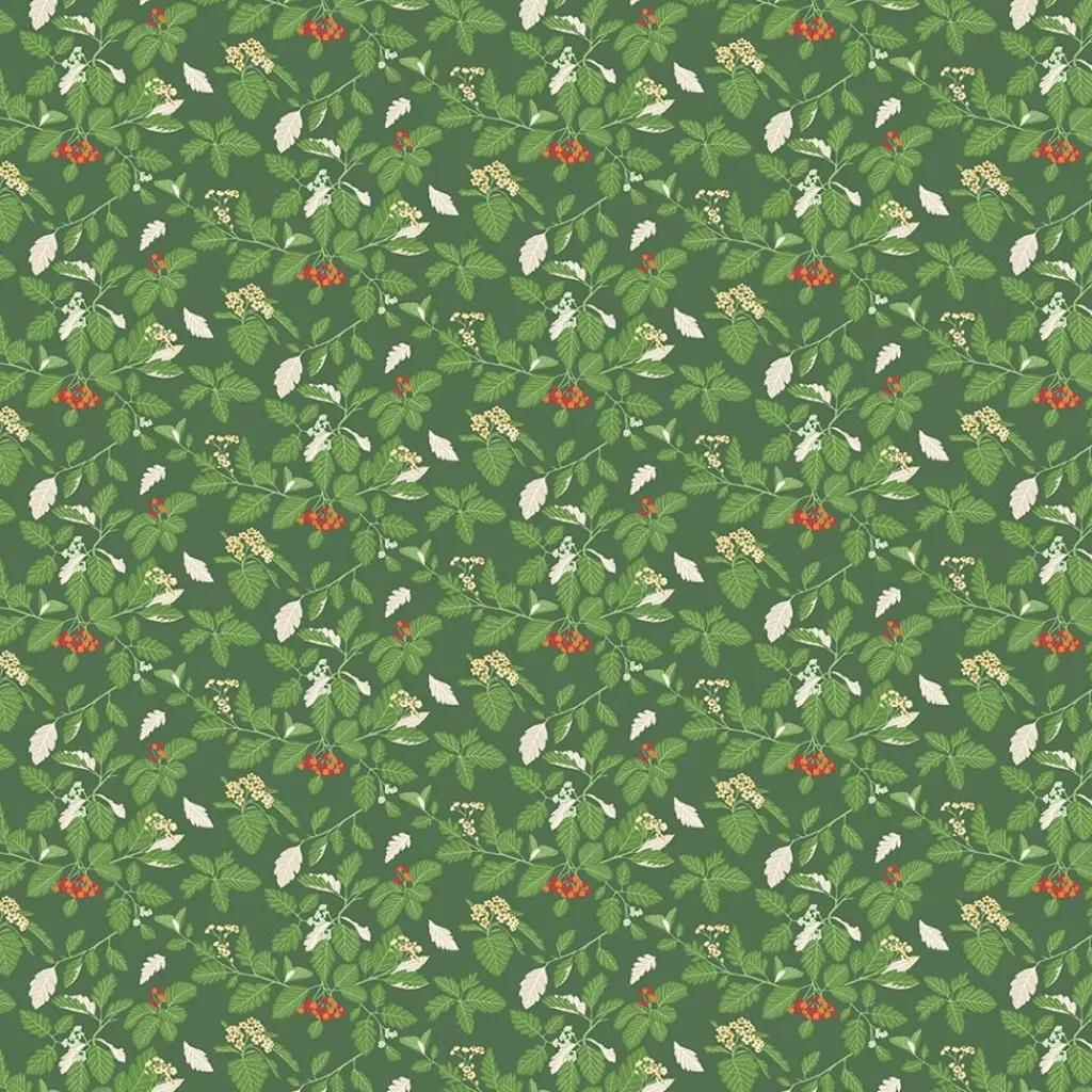 Gardintyger Mönstrade|Arvidssons Textil<Arvidssons textil Oxel grön tyg