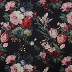 Blommiga Möbeltyger|Mönstrade Möbeltyger< Painted vintage bouquet möbeltyg