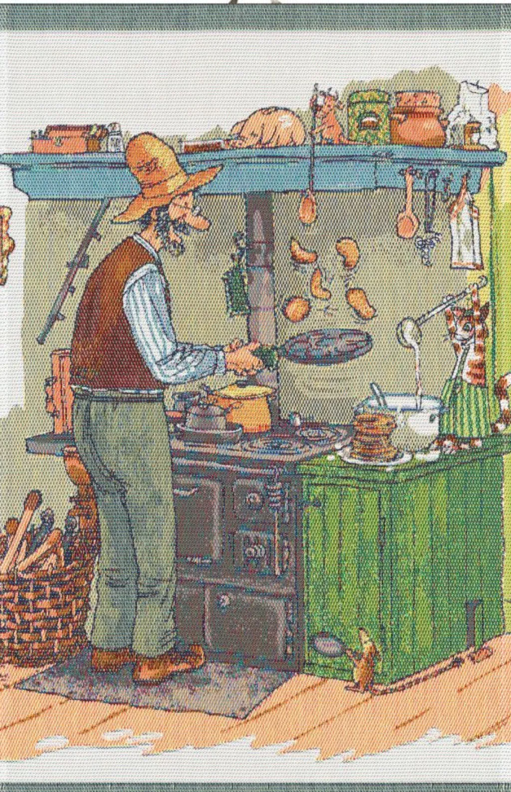 Kökshandduk<Ekelund Pannkakor kökshandduk 40X60 - s Linneväveri
