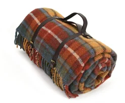 Picknickfiltar<Tweedmill textiles Picknickfilt för äventyret -Antique Buchanan/Brown, 145 x 183 cm