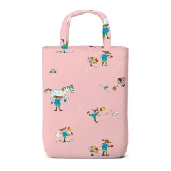 Tygkasse<Arvidssons textil Pippi med vänner – Tygkasse Rosa