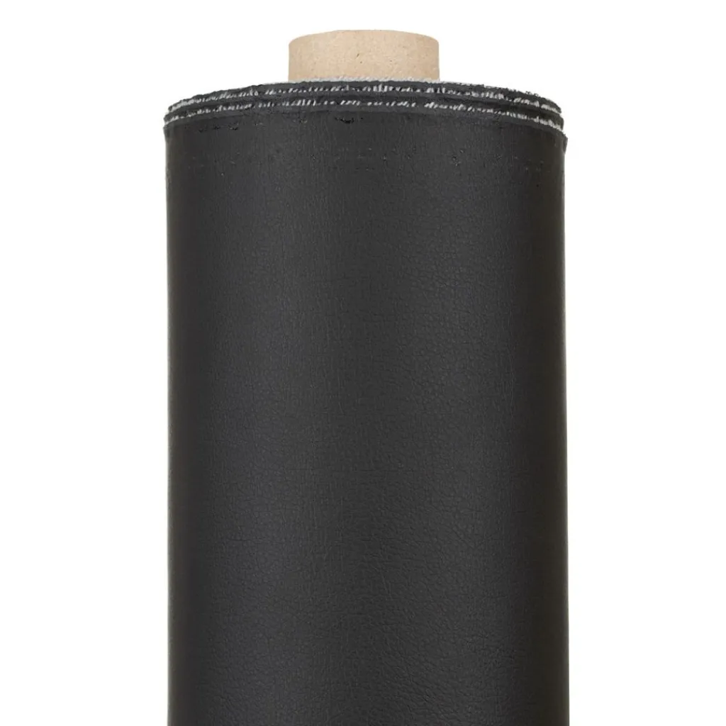 Enfärgade Fuskskinn< Plain svart fuskskinn