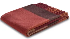 Ullplädar<Biederlack Pleasant ruby ullpläd
