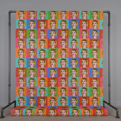 Gardintyger Mönstrade< Pop art woman tyg