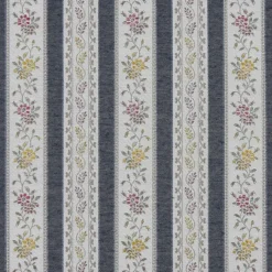 Randiga Möbeltyger|Mönstrade Möbeltyger<Nordisk Textil Portugal marinblå randigt stiltyg för möbelklädsel