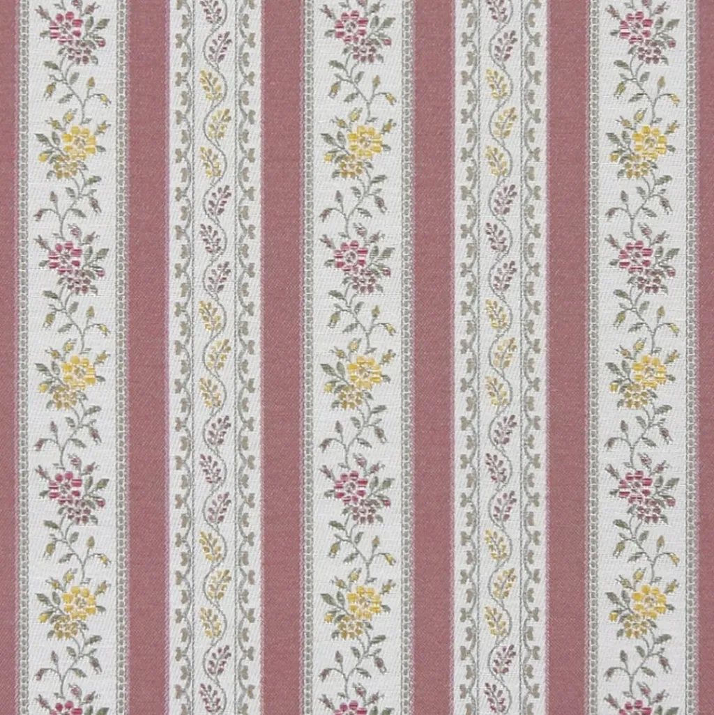 Randiga Möbeltyger|Mönstrade Möbeltyger<Nordisk Textil Portugal rosa randigt stiltyg för möbelklädsel