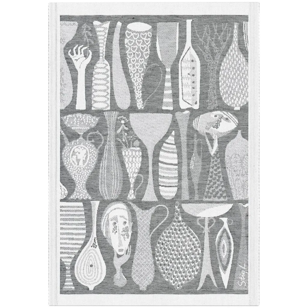 Kökshandduk<Ekelund Pottery kökshandduk 35X50 - Design av Stig Lindberg