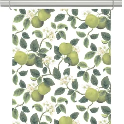 Panelgardiner<Arvidssons textil Äppellycka grön panelgardiner