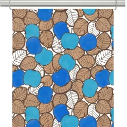 Panelgardiner<Arvidssons textil Päppel blå panelgardiner