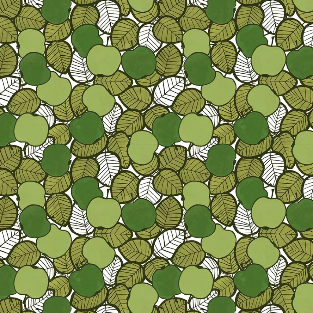 Gardintyger Mönstrade|Arvidssons Textil<Arvidssons textil Päppel grön tyg