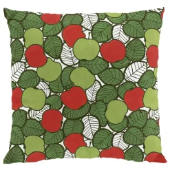 Mönstrade Kuddfodral<Arvidssons textil Päppel röd-grön kuddfodral