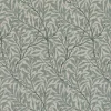 Arts & Crafts Tyger|Gardintyger Mönstrade<Jakobsdals Ramas beige-mint tyg med kvistar och blad