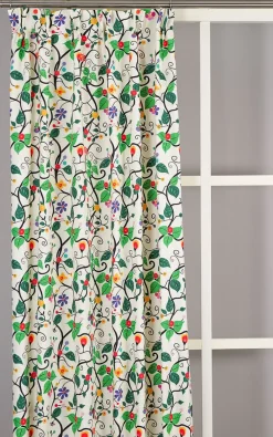 Gardiner Mönstrade<Nordisk Textil Rauma Garden gardiner – Färgstark gardin med lekfullt blommönster