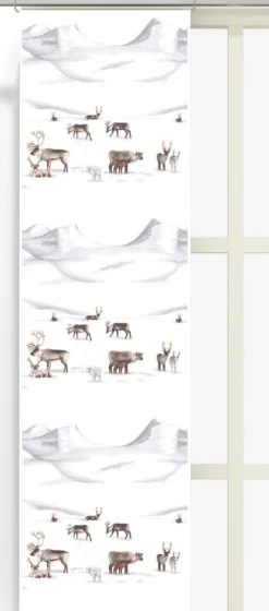Julgardiner|Panelgardiner<Arvidssons textil Renfjället vit panelgardiner