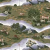 Gardintyger Mönstrade|Arvidssons Textil<Arvidssons textil Renvandring mörkgrön tyg