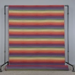 Randiga Möbeltyger|Mönstrade Möbeltyger< Retro stripes randigt multifärgat gobelängtyg