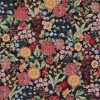 Blommiga Möbeltyger|Mönstrade Möbeltyger<Arvidssons textil Romantic svart jacquard