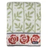 Ullfiltar<Kerstin Landström Design Rosengård grön-röd ullfilt 130x180cm -