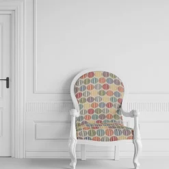 Mönstrade Möbeltyger<Nordisk Textil Roswalt natur möbeltyg