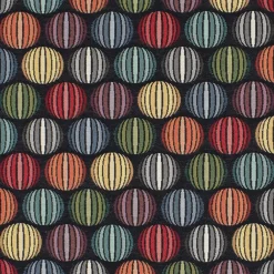 Mönstrade Möbeltyger<Nordisk Textil Roswalt svart möbeltyg