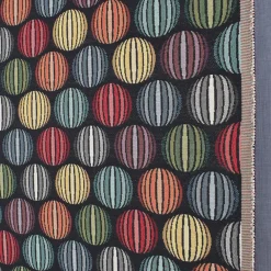 Mönstrade Möbeltyger<Nordisk Textil Roswalt svart möbeltyg