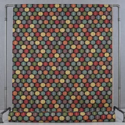 Mönstrade Möbeltyger<Nordisk Textil Roswalt svart möbeltyg