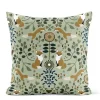 Mönstrade Kuddfodral<Arvidssons textil Rävstigen grön kuddfodral