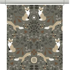 Panelgardiner<Arvidssons textil Rävstigen khaki panelgardiner