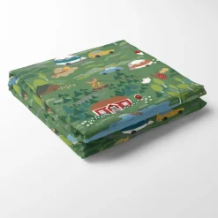 Bordsduk<Arvidssons textil Semester grön bordsduk