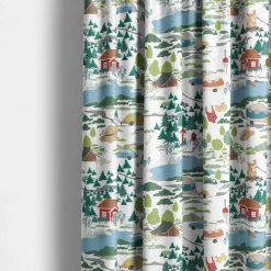 Gardiner Mönstrade<Arvidssons textil Semester vit gardiner – sommar och camping